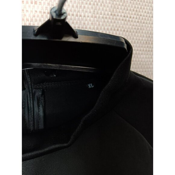 Black Dress with Flare Sleeves, fitted, Wedding Guests/Dinner/Date Size XL - Picture 4 of 9